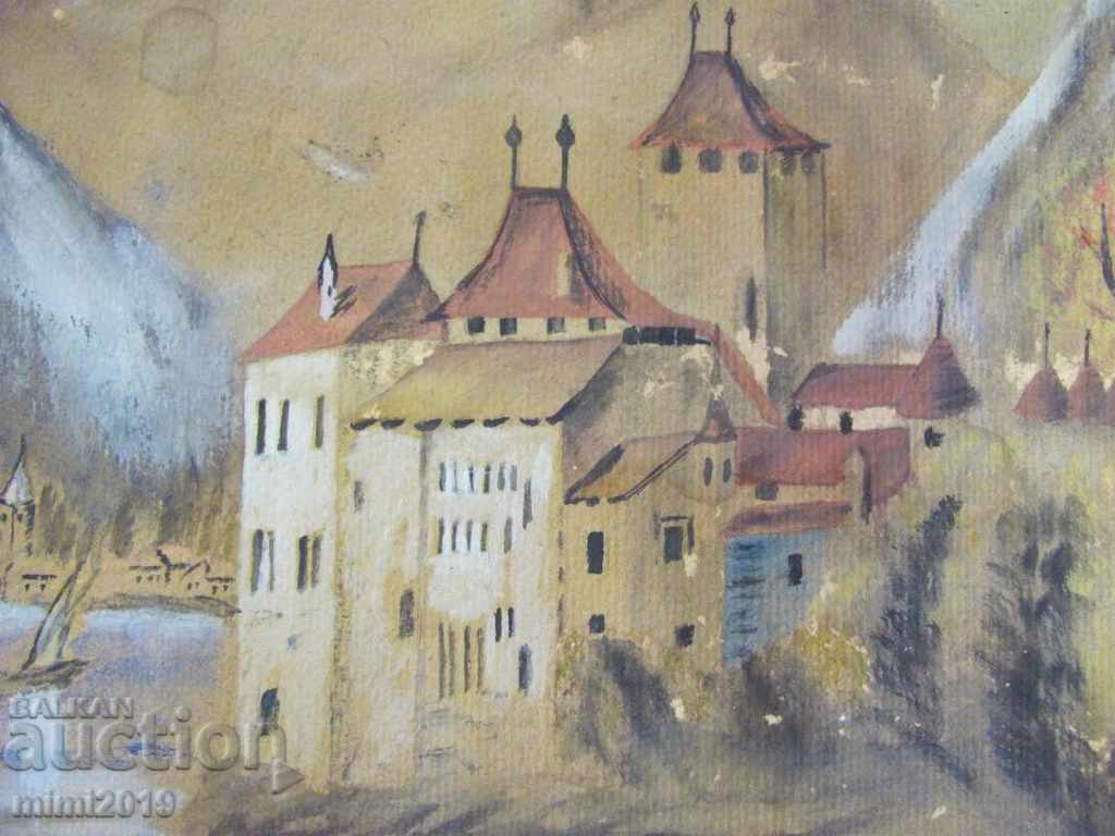 Δημοπρασία Πρωτότυπη ακουαρέλα σε λεπτό χαρτόνι Δημοπρασία Πρωτότυπη ακουαρέλα σε λεπτό χαρτόνι