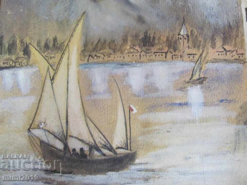 Πρωτότυπη ακουαρέλα σε λεπτό χαρτόνι - 5 Πρωτότυπη ακουαρέλα σε λεπτό χαρτόνι - 5