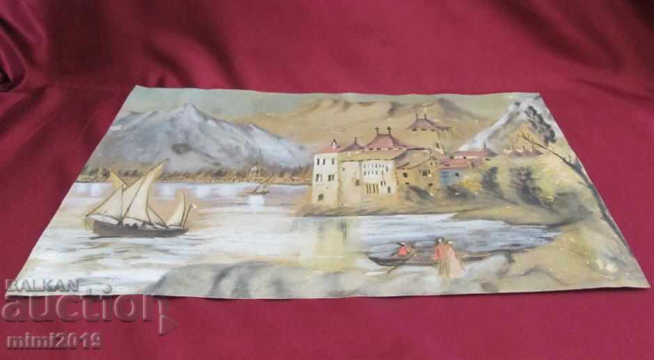 Πρωτότυπη ακουαρέλα σε λεπτό χαρτόνι - 6 Πρωτότυπη ακουαρέλα σε λεπτό χαρτόνι - 6