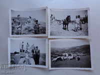 4 Old photos - Throwing - small size - 9 x 6.5 cm.