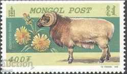 Block mark and Set 6 marks Sheep, 1999, Mongolia - 7 Block mark and Set 6 marks Sheep, 1999, Mongolia - 7