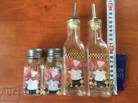 Bottle, SOCA-Salt Pepper Glass Vinegar Oil