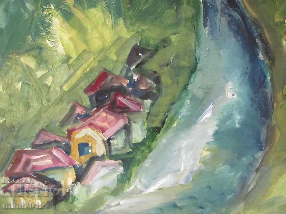 Large Original Painting - Landscape with price 50.00 BGN | € 25.56 Large Original Painting - Landscape with price 50.00 BGN | € 25.56