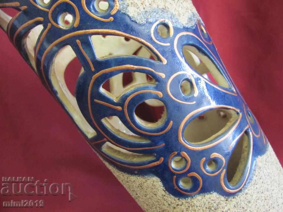 Auction Old Art Deco Large Porcelain Author's Vase Auction Old Art Deco Large Porcelain Author's Vase