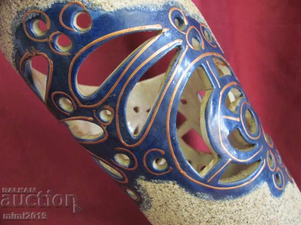 Delivery of Old Art Deco Large Porcelain Author's Vase Delivery of Old Art Deco Large Porcelain Author's Vase