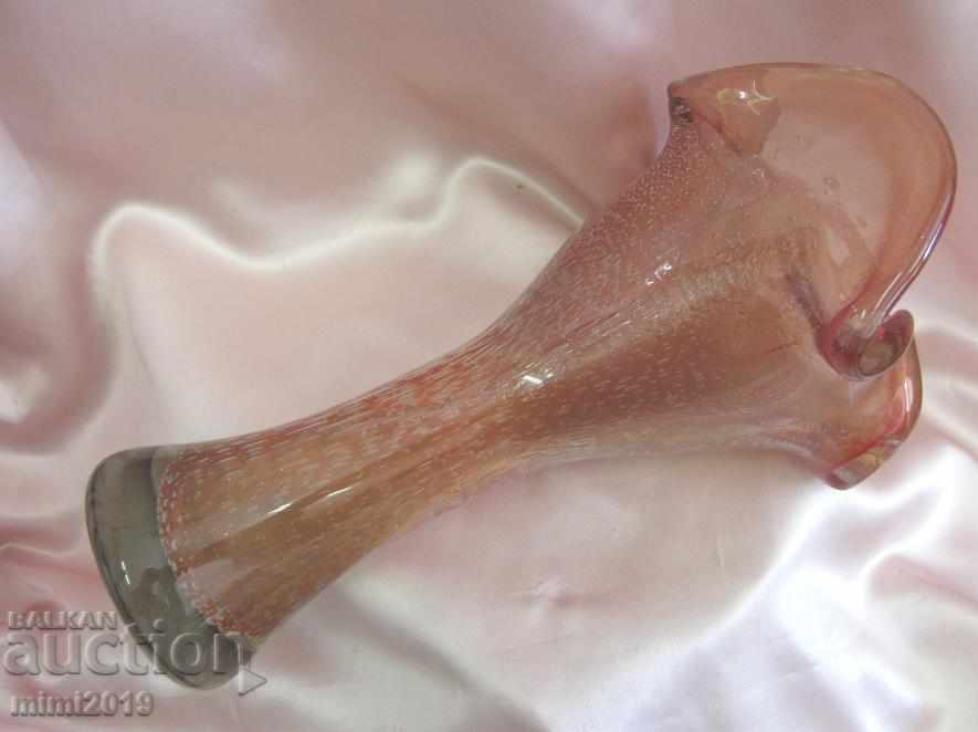 Παλαιό μαζικό βαρύ κρύσταλλο μεγάλο αγγείο - 5 Παλαιό μαζικό βαρύ κρύσταλλο μεγάλο αγγείο - 5