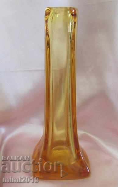 Δημοπρασία Παλιά Art Deco Crystal Vase χειροποίητο Δημοπρασία Παλιά Art Deco Crystal Vase χειροποίητο