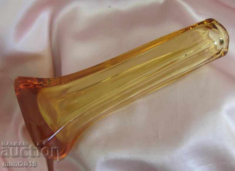 Παλιά Art Deco Crystal Vase χειροποίητο - 5 Παλιά Art Deco Crystal Vase χειροποίητο - 5