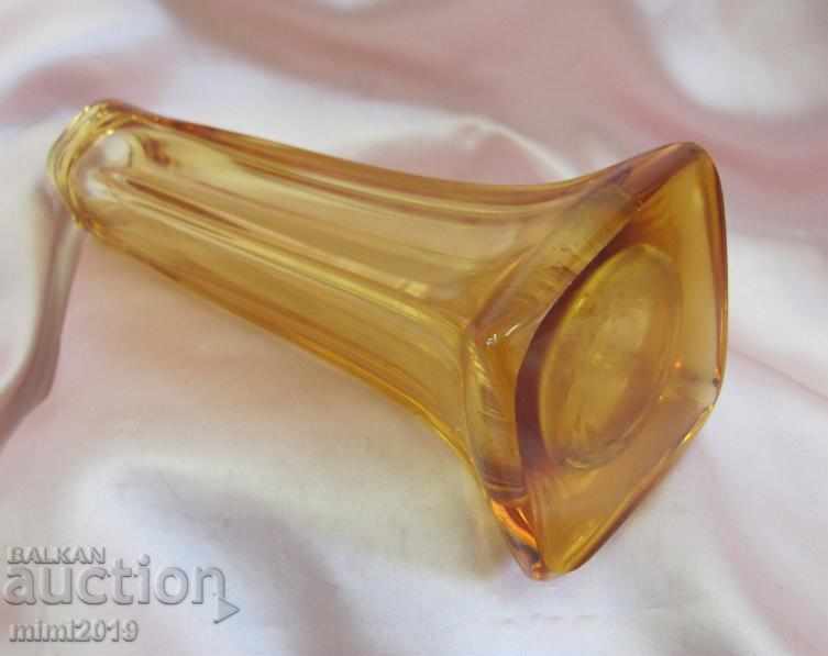 Παλιά Art Deco Crystal Vase χειροποίητο - 6 Παλιά Art Deco Crystal Vase χειροποίητο - 6