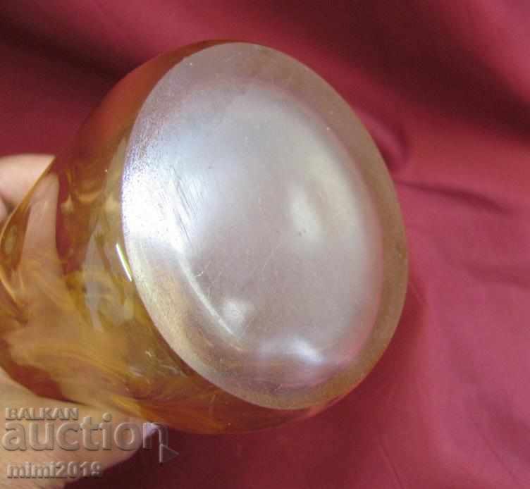 Old Art Deco Crystal Vase handmade - 6 Old Art Deco Crystal Vase handmade - 6