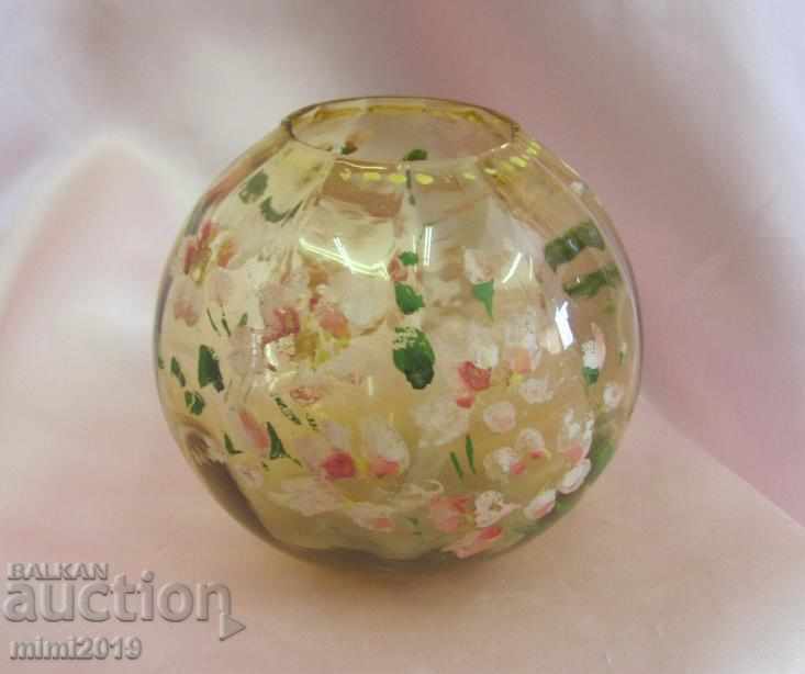 19th century Crystal Glass Bowl, Vase hand painted with price 20.00 BGN | € 10.23 19th century Crystal Glass Bowl, Vase hand painted with price 20.00 BGN | € 10.23