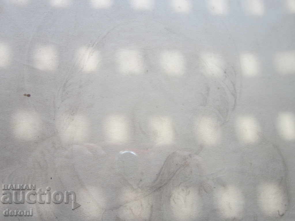 Old painted picture graphic with price 120.00 BGN | € 61.36 Old painted picture graphic with price 120.00 BGN | € 61.36