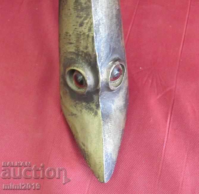 Delivery of 30s Art Deco Bronze Dolphin Handle Delivery of 30s Art Deco Bronze Dolphin Handle