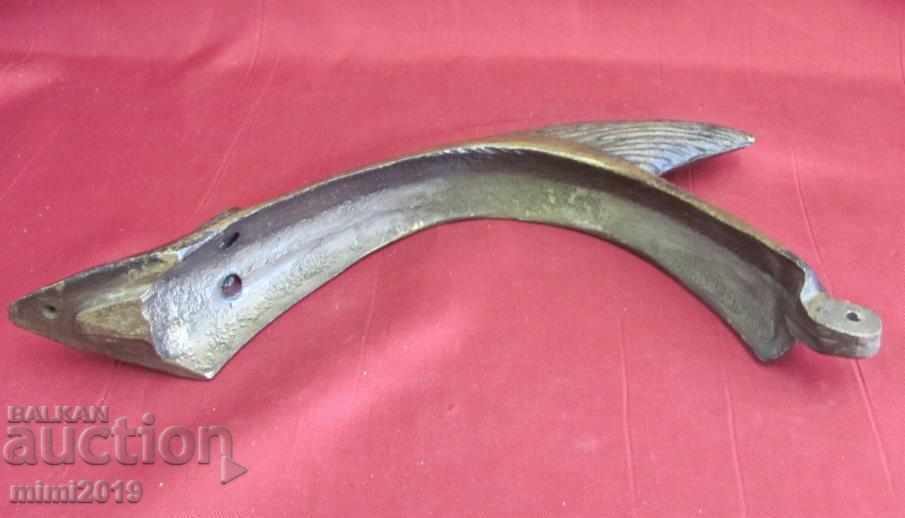 30s Art Deco Bronze Dolphin Handle - 7 30s Art Deco Bronze Dolphin Handle - 7
