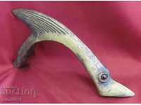 30s Art Deco Bronze Dolphin Handle