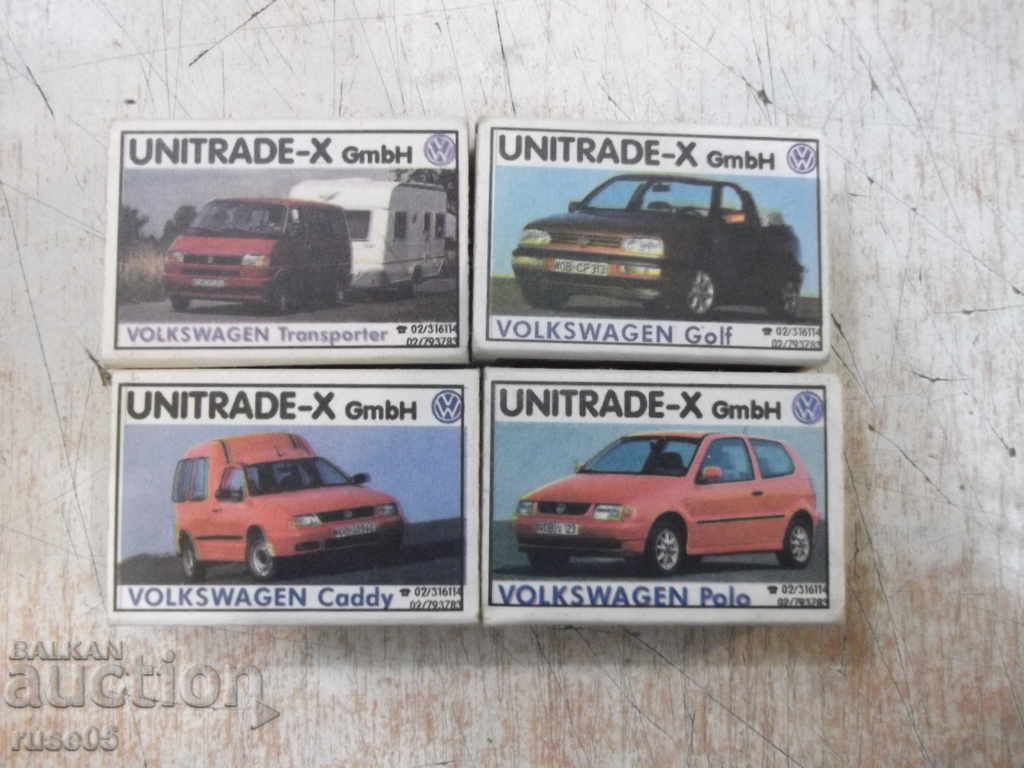 Auction Lot of 4 pcs. "UNITRADE - X GmbH" matches Auction Lot of 4 pcs. "UNITRADE - X GmbH" matches