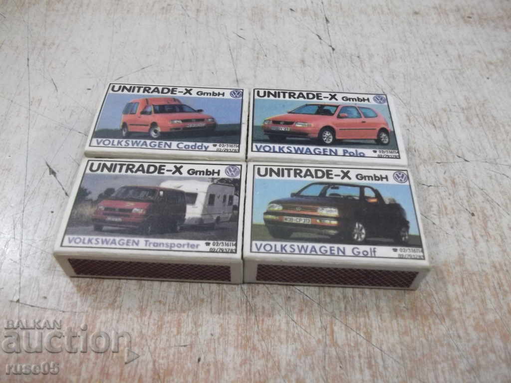 Lot of 4 pcs. "UNITRADE - X GmbH" matches - 5 Lot of 4 pcs. "UNITRADE - X GmbH" matches - 5