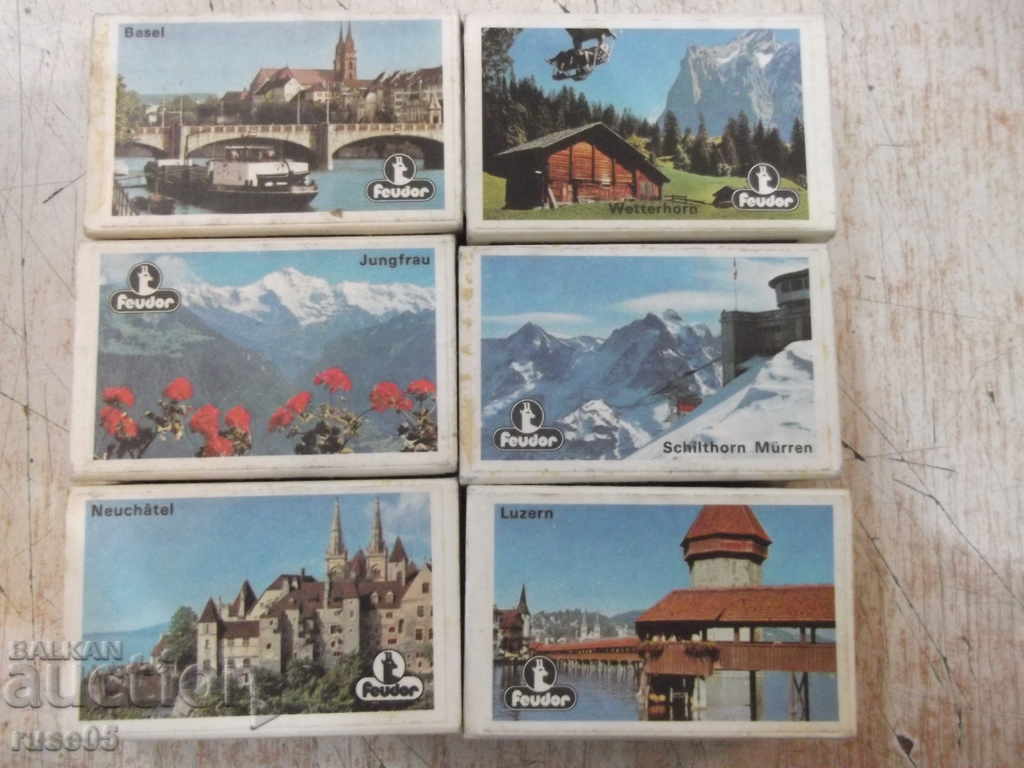 Auction Lot of 6 pcs. Feuder matches Auction Lot of 6 pcs. Feuder matches