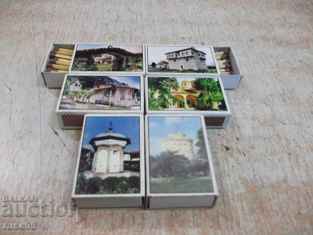 Lot de 6 buc. Meciuri bulgarești cu imagini ale mănăstirilor cu preț 30.00 BGN | € 15.34 Lot de 6 buc. Meciuri bulgarești cu imagini ale mănăstirilor cu preț 30.00 BGN | € 15.34