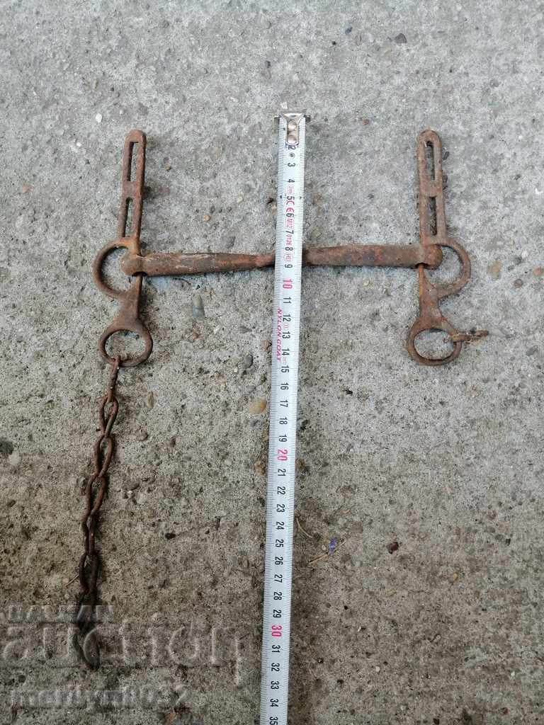 Auction An old forged bridle reins wrought iron, a harness Auction An old forged bridle reins wrought iron, a harness