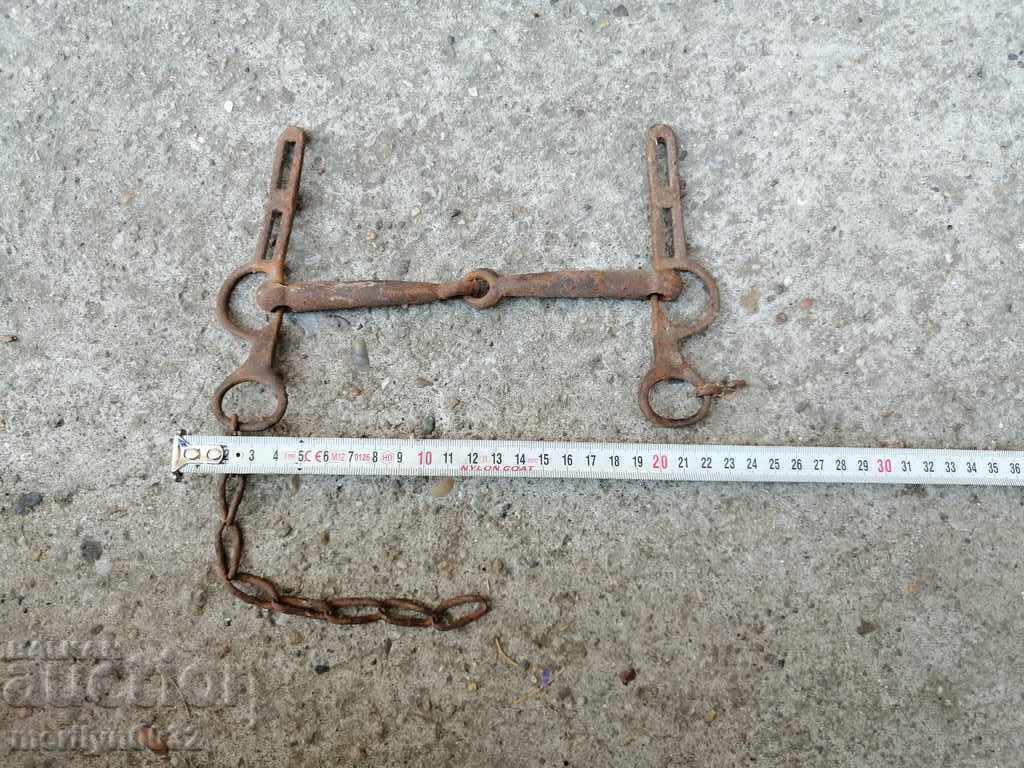 An old forged bridle reins wrought iron, a harness - 5 An old forged bridle reins wrought iron, a harness - 5