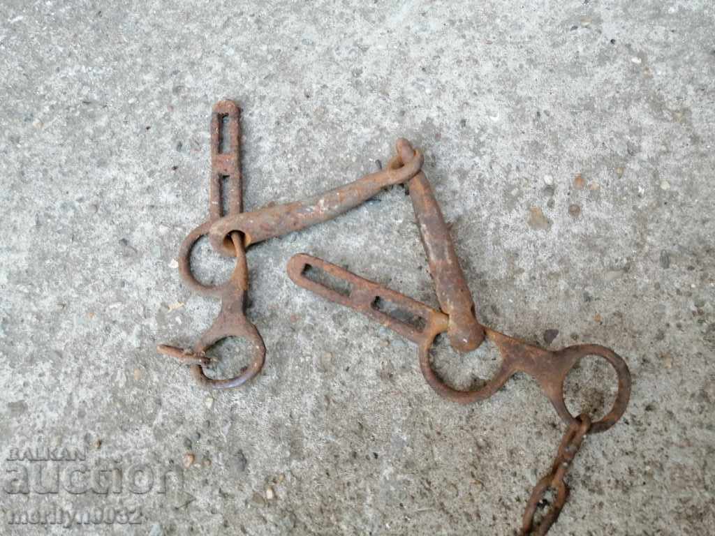 An old forged bridle reins wrought iron, a harness - 6 An old forged bridle reins wrought iron, a harness - 6