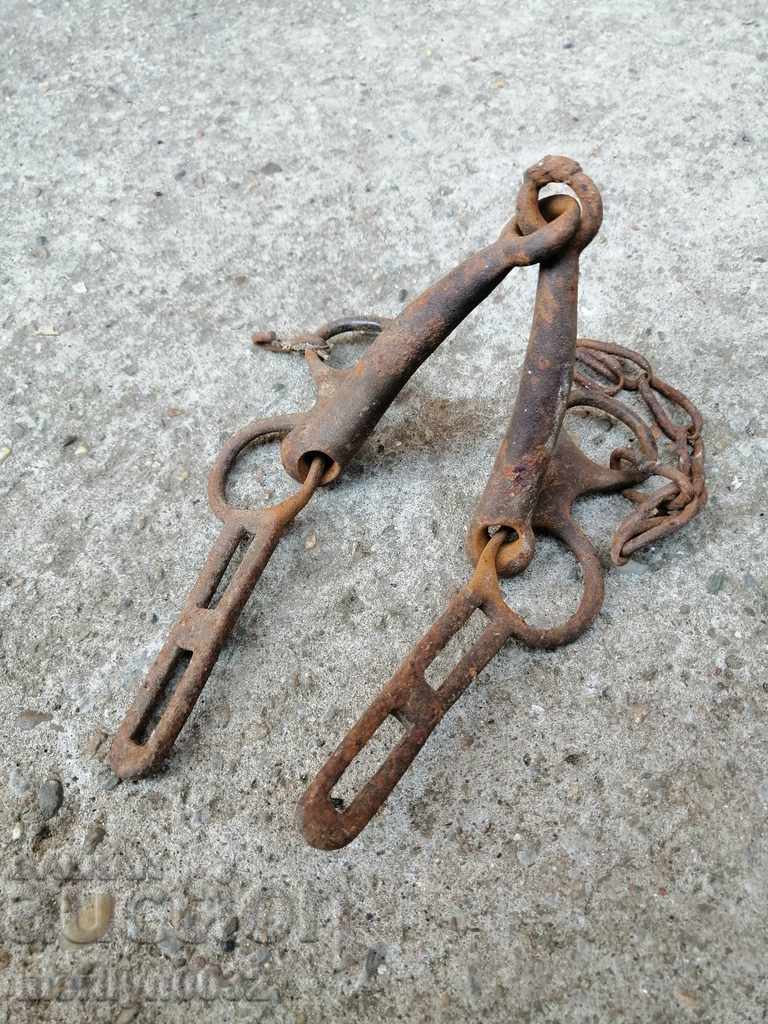 An old forged bridle reins wrought iron, a harness - 7 An old forged bridle reins wrought iron, a harness - 7