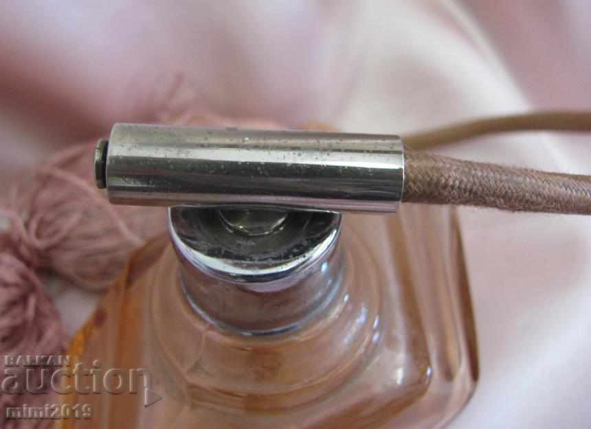 30s Art Deco Crystal Glass Bottles for Perfume Bohemia - 7 30s Art Deco Crystal Glass Bottles for Perfume Bohemia - 7