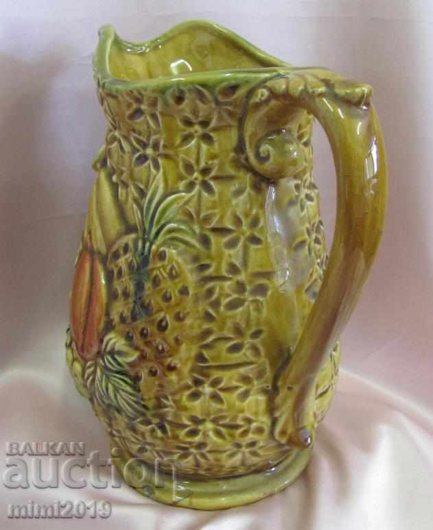 Auction  19th Century Ceramic Can with Glaze Persia