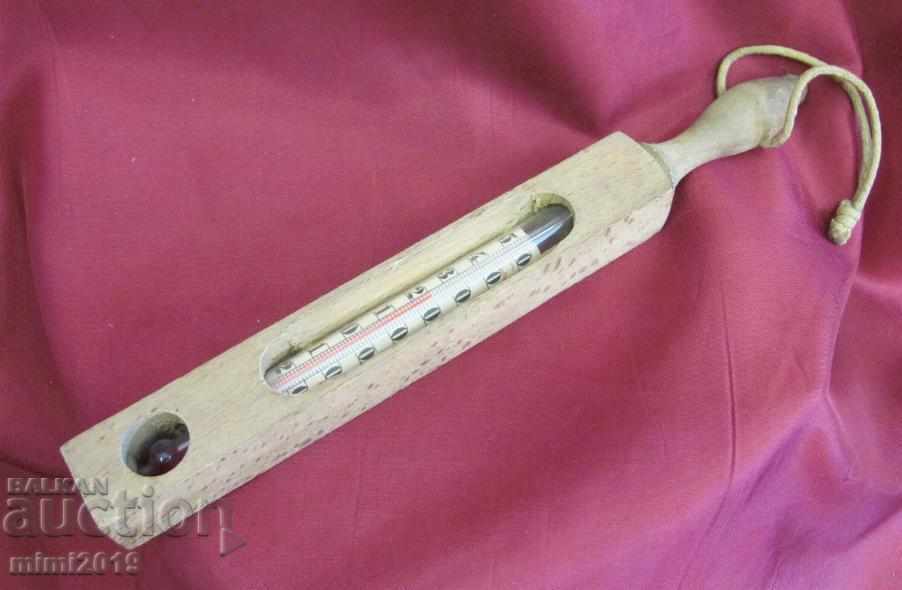 19th Century Thermometer with ethanol wood and glass with price 20.00 BGN | € 10.23