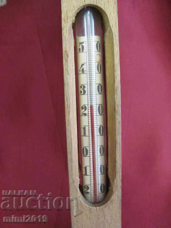 19th Century Thermometer with ethanol wood and glass - 5