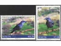 Чисти марки Европа СЕПТ  Птици 2019 от Малта