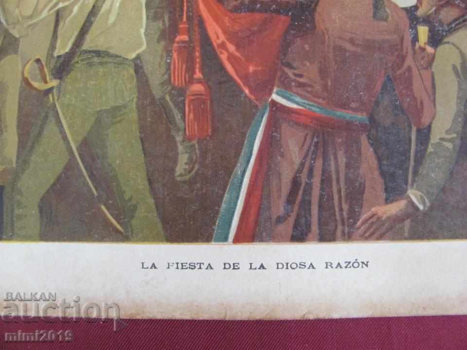 Auction 18th Century Chromolithography-French Revolution Auction 18th Century Chromolithography-French Revolution