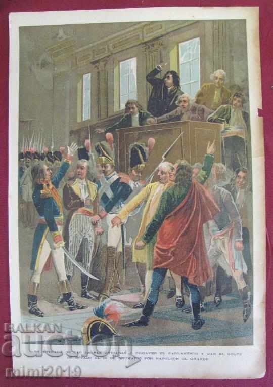 18th Century Chromolithograph - French Revolution - NAPOLEON - 5
