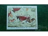 Postage stamps - France 1968 Mural paintings in the caves of Lasko