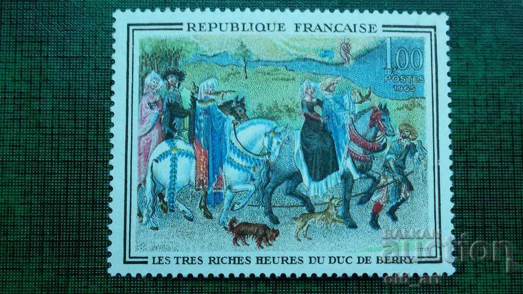 Пощенски марки - Франция  Благородници на лов с ястреби