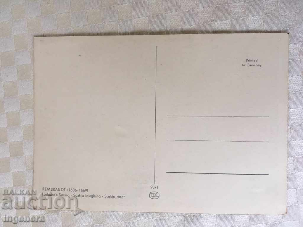 REMBRAND CARD GERMANY with price 3.00 BGN | € 1.53