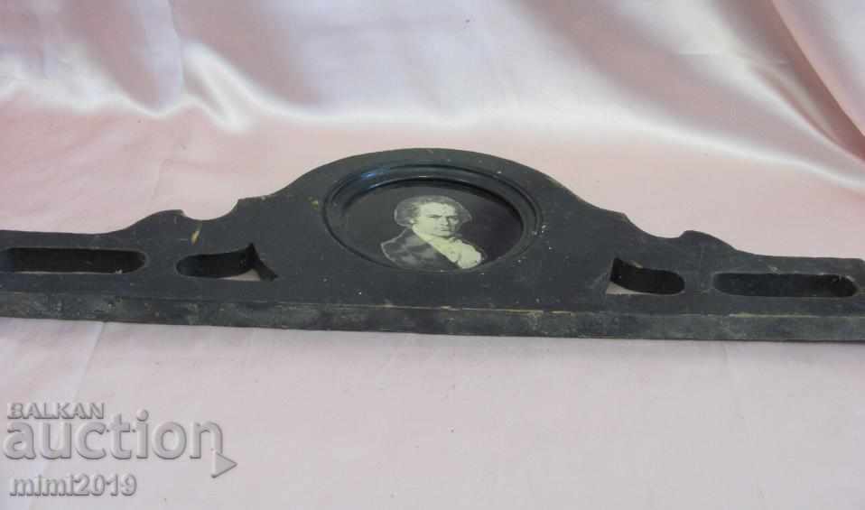 Delivery of Chromolithography - Beethoven wooden frame Delivery of Chromolithography - Beethoven wooden frame