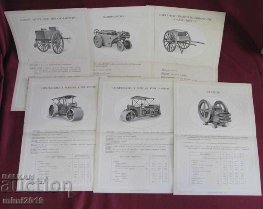 Licitație 30s 9 buc. Catalog PURICELLI Utilaje Constructii