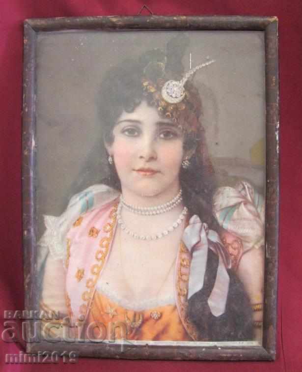Cromolitografia secolului XIX - Miss Bulgaria