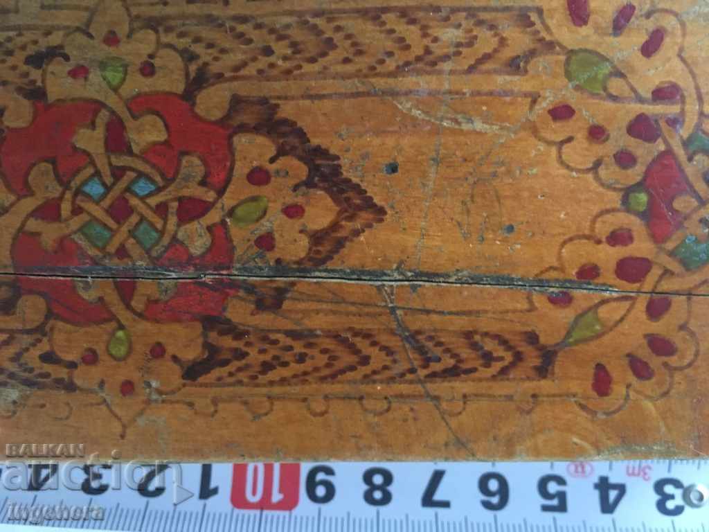 BOX WOOD PENAL PAINTED OLD - 5 BOX WOOD PENAL PAINTED OLD - 5