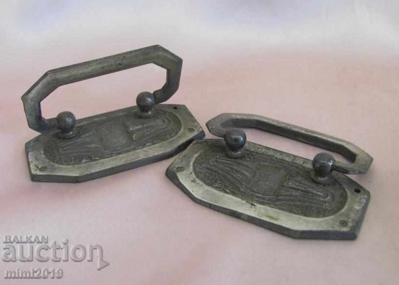 Auction 19th century Art Nouveau 8 pcs. Metal Elements for Buffet Auction 19th century Art Nouveau 8 pcs. Metal Elements for Buffet