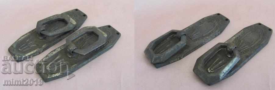 Delivery of 19th century Art Nouveau 8 pcs. Metal Elements for Buffet Delivery of 19th century Art Nouveau 8 pcs. Metal Elements for Buffet