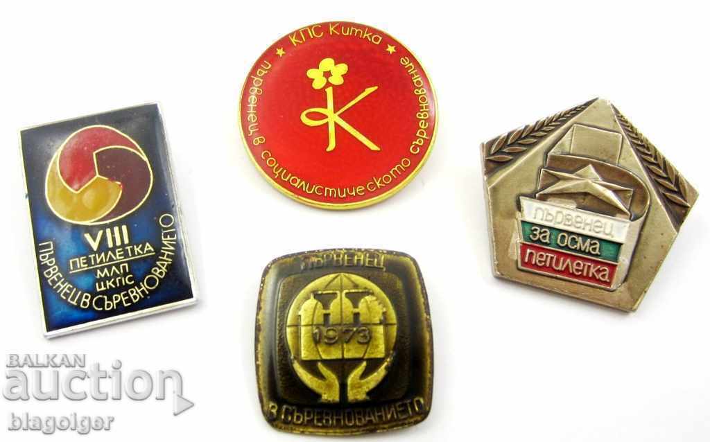 HONORS-WINNER-SOCIAL COMPETITION-LOT OF 4 BADGES