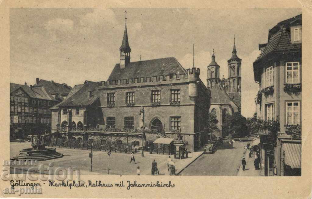 Old postcard - Göttingen, Square