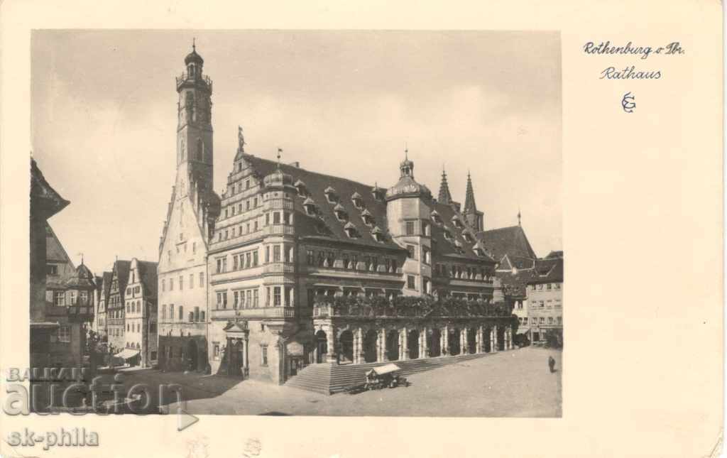 Old Postcard - Rothenburg, City Hall