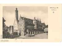 Carte poștală veche - Rothenburg, Primărie