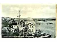CARD TRAVELED ISTANBUL DOLMABAHCE MOSQUE to VARNA 1936