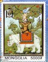 Auction 21st century brand block, 2001, Mongolia Auction 21st century brand block, 2001, Mongolia