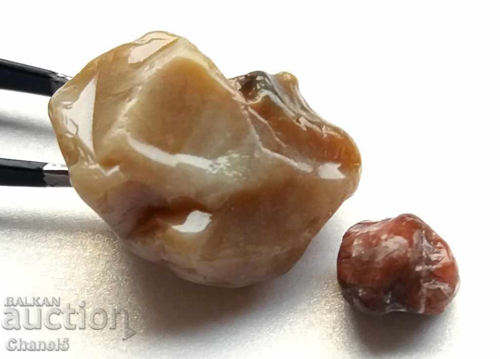 NATURAL RAW HEATING - 2 pcs - 33.75 carats (65) - 5 NATURAL RAW HEATING - 2 pcs - 33.75 carats (65) - 5